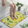 thumbnail image 5 of SKYSONIC Doormat Lemon with Tropical Leaves Flowers Lightweight Non Slip Indoor Outdoor Entryway Rugs Floor Mat for Bathroom Kitchen Entrance 31x20in, 5 of 6