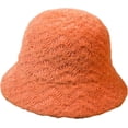 thumbnail image 3 of CoCopeaunts Women Bucket Hat Warm Wool Knitting Basin Hat Autumn Winter Fashionable Plush Fisherman Hat Thickened for Outdoor, 3 of 8