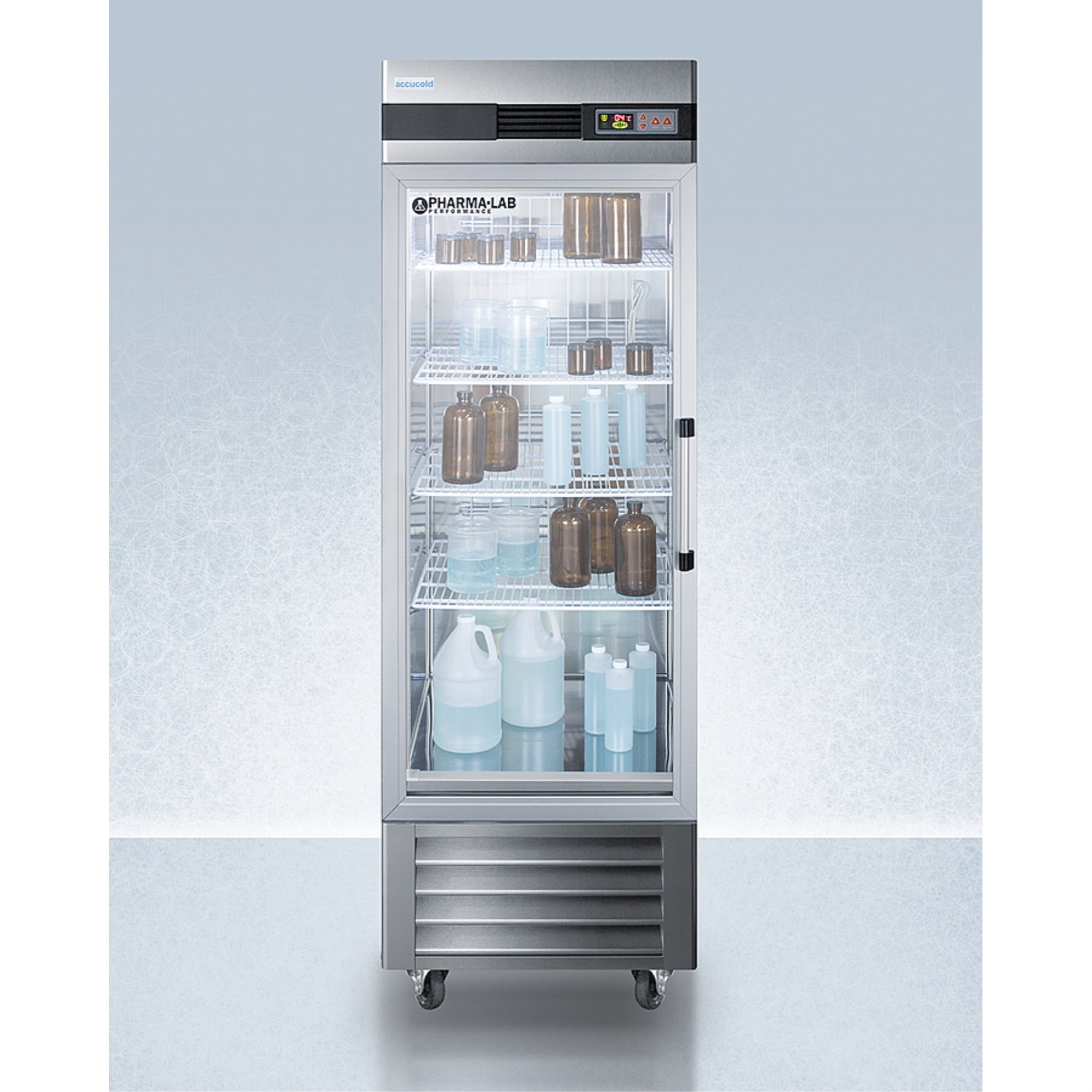 Pharma-Lab Performance Series 23 cu.ft. all-refrigerator with glass door, left hand door swing