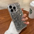 thumbnail image 3 of Sparkling Grid Diamond Pattern Case for iPhone 15 14 13 12 Pro Max Shiny Glitter Luxurious Cover for Women Girls Slim Cases (White,for iPhone 15), 3 of 8