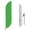Green, variant on Red Feather flag for Outdoor by Mavis Print | 11.5 FEET Long Polyester Outdoor Banner Flag for Easy Hang | HD Print Swooper I Flag Only forRed Advertising | Made in USA I Flag Only