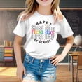 thumbnail image 2 of TSADFHJI Girls Tops Size 10-12 Crop Winter Girl Shirts Size 7-8 Tie Dye Fall Kid Back to School Season Cute Graphic Print Round Neck Short Sleeve Tee Summer Casual T Shirt Tops 12-13 Years, 2 of 4