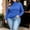 Blue, variant on Plus Size Women's Turtleneck Long Sleeve Tops Slim Fitted Lightweight Thin Basics Layer Tshirt Casual Winter Clothes XS-3XL
