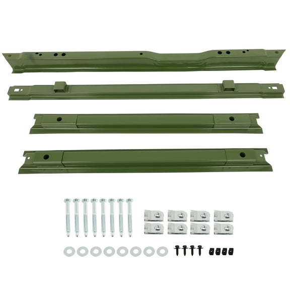 SCITOO 4Pcs Short Bed Crossmember Kit 1999-2018 for Ford Accessories Truck Bed Rails Floor Support Kit Floor Support Replacement for F81Z9911215BA (for F-250 F-350 F-450 Super Duty)