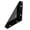 Black-L, variant on 90 Degree Corner Brace Bracket, Cold Rolled Steel L-Shaped Shelf Support for Furniture Repair and Reinforcement, Multiple Sizes and Colors,1 PCS,WHITE,S