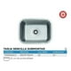 thumbnail image 2 of Fregadero Tarja Submontar 1 Tina Acero Inox C/kit Mezc Prem, 2 of 5