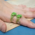 thumbnail image 1 of Anillo de rana arborícola, anillo de rana arborícola para mujer, anillo de rana abierto ajustable, pendientes de rana para mujer, anillos, anillos, 1 of 2