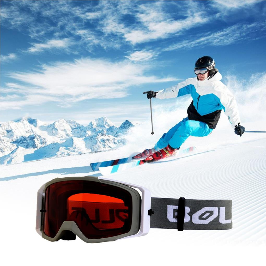 Lunettes de neige respirantes haute définition, coupe-vent, anti-poussière, anti-sable, lentilles de protection pour hommes et femmes, motoneige, Snowboard / Ski et Snowboard