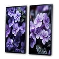 thumbnail image 3 of Designart "Photo of Whispering Violets II" Violets Framed Wall Art Set Of 2 - Purple Floral Gallery Wall Frame Set For Home Decor, 3 of 7