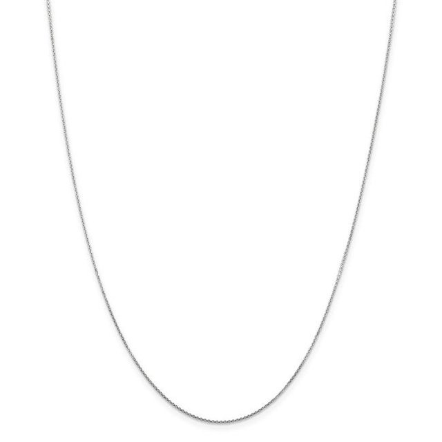 0.80 mm x 18 in. 10K White Gold Diamond-Cut Cable Chain