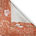 thumbnail image 5 of Ambesonne Burnt Orange Grommet Curtain, Tropical Hibiscus, 50" x 96", Burnt Orange and White, 5 of 6