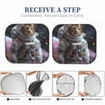thumbnail image 6 of Naloa Cat Astronaut In Space Print 2-Piece Windshield Sunshade,Foldable Car Front Window Sun Shades,for Most Sedans SUV Truck-Large, 6 of 6