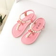 thumbnail image 5 of Relanfenk Children Kids Baby Shoes Summer Toddler Girls Bowknot Pearl Princess Thong Sandals Shoes, 5 of 5