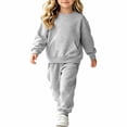 thumbnail image 4 of CUSTG Toddler Unisex Sets Elegant Crewneck Long Sleeve And Wide Leg Trousers With Modern For Everydaywear And Party Leisure Style School Classroom Vacation Outfits, 4 of 8