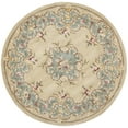 thumbnail image 2 of SAFAVIEH Bergama Drummond Oriental Wool Area Rug, Ivory/Light Blue, 6' x 6' Round, 2 of 6