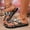 Grey, variant on Women's Camo Strappy Sandals Print Flip Flops Open Toe Slides Shoes