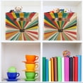 thumbnail image 6 of Yayeee 2 Pack Canvas Storage Basket with Handles for Shelves Fabric Bins Closet Organizer, Colorful Cat, 6 of 8