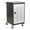 Black/Dark Gray, variant on Shapes Series 30-Device Charging Cart w/ Electronic Lock & Pull-Out Shelves – Assembled-Black Cart/Blue Doors