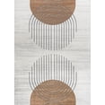 thumbnail image 2 of JONATHAN Y WASHABLE 8 x 10 Area Rug, Kallax Geometric - Cream/Terra, WSH311A-8, 2 of 9