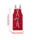 thumbnail image 4 of Ounissouiy Delantales de lona para hombres Delantal con bolsillos delanteros Excelentes suministros para el hogar Protección de cobertura para parrilla Herramientas y accesorios para hornear rojo Ounissouiy HA012088-01, 4 of 6
