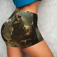 thumbnail image 4 of Fotbe Dinosaur Bald Eagle Shorts Sin Costuras – Shorts Deportivos de Cintura Alta para Mujer, Elásticos para Gimnasio, Yoga, Running o Ciclismo-Medium, 4 of 8