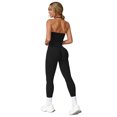 thumbnail image 3 of IDOPIP Workout Sets for Women Seamless Scunch Butt Lifting Impact Leggings Longline Strappy Halter Sports Bra Top 2 Piece Gym Active Outfits, 3 of 7