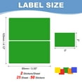 thumbnail image 2 of Uxcell Color Coding Labels Rectangular Colored Labels Sticker Moving Stickers Tags for Inventory Packing Box Green, 2 of 6