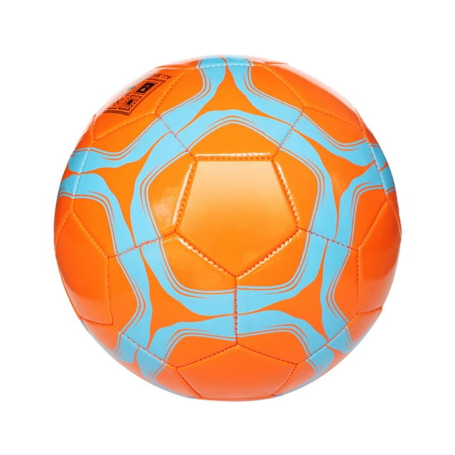 Yuarrent Balones de fútbol duraderos para sesiones de entrenamiento de larga duración Balón de fútbol profesional de PVC competitivo Deportes y aire libre cinta naranja Numero 5