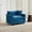 Blue, variant on Yardi Yarda Modern Sectional Couch, Breathable Chenille Fabric Single Seat Sofa without Ottoman, Comfy Double Layer Upholstered Seat Cushion, Single Armrest Sofa for Indoor, Blue