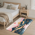 thumbnail image 2 of CURLYOOT Mountain Forest Tree with Sun Rug for Living Room Bedroom, 4x6 Ft Washable Area Rug, Non Slip Rugs for Entryway, Large Carpet for Indoor Dining Room, 2 of 8