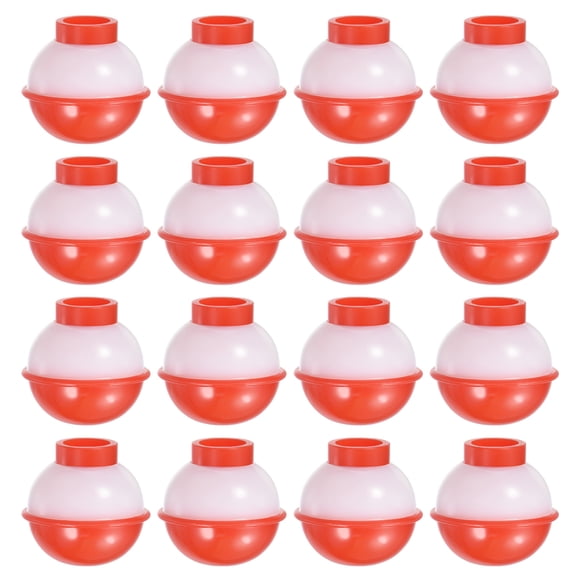 Unique Bargains 0.75 Inch Fishing Bobbers, 16 Pack Plastic Push Button Round Fishing Float