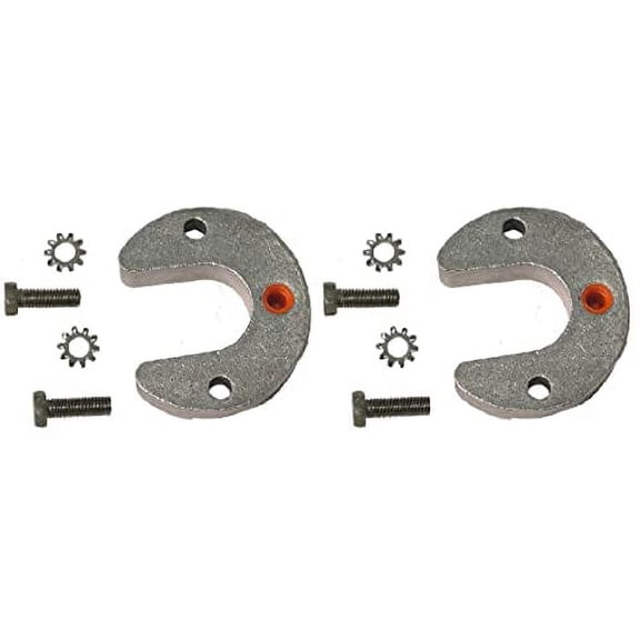 Complete Magnesium Trim Cylinder Anode Kit (2 pieces) with Hardware for Mercruiser Alpha 1 Generation 2 (Alpha I Gen II) Drives US Military Grade MG Kit Replaces 806189, CM806189KITM, 20820MG, 12672