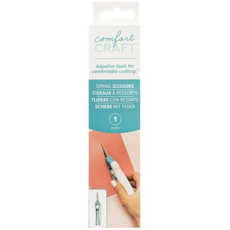 UPC: 0633356605539 | We R Memory Keepers Comfort Craft Spring Scissors- 1-1/2  x 6-1/2   Blue