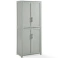 thumbnail image 1 of Crosley Furniture Savannah Transitional Tall 2 Cabinet Kitchen Pantry, Gray, 1 of 12