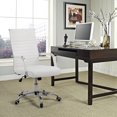 thumbnail image 4 of Homall Office PU Leather Chair with Lumbar Support and Armrest, Ergonomic Conference Chair, White, 4 of 7