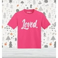 thumbnail image 2 of Shop4Ever Loved Heart Valentine's Day Toddler's Cotton T-Shirt 4T Hot Pink, 2 of 6