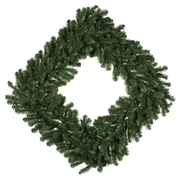 Vickerman 60" Grand Teton Artificial Christmas Square Wreath, Unlit