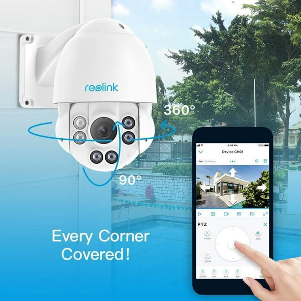 Reolink 5MP QHD Indoor Outdoor PoE Security Camera Pan Tilt