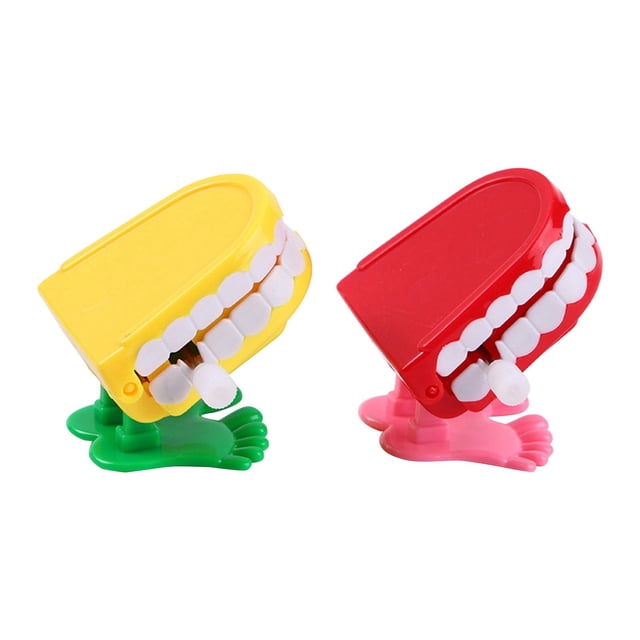 Cadena Con Ojos Y Dientes Saltarines. Juguetes Infantiles Navideños. Pequeños Para Odontología Dental.