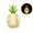 Yellow, variant on White Acrylic Pineapple Led Night Light Nordic Home Decor Crystal Table Lamp Bedside Lamp For Bedroom Living Room 4.9X2.9 Inches Decorative Lighting Gift Idea