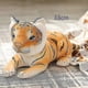 thumbnail image 2 of 39/48/58cm cute lion tiger leopard plush toy, cute simulation doll stuffed soft simulation animal 33cm lying yellow, 2 of 2