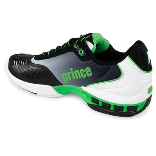 Prince Men's Rebel LS Tennis Shoe White/Green/Blk 