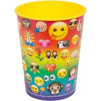 Unique Industries Rainbow Collage Emoji Plastic Cup, 16 oz, 1ct by Unique Industries