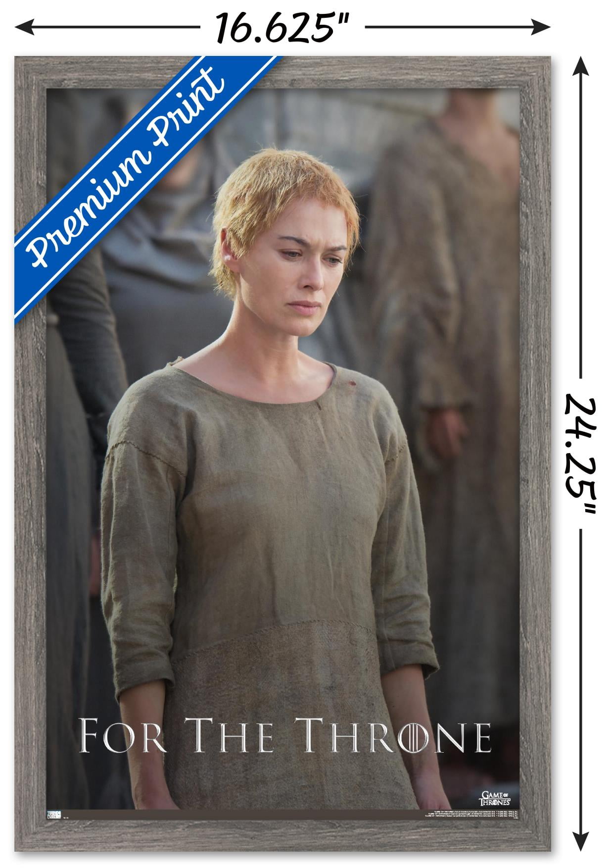 Game of Thrones - Cersei Lannister Wall Poster, 14.725" x 22.375", Framed