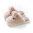 thumbnail image 3 of Zapatillas de algodón de conejo de Jade para mujer, pantuflas de algodón con sensación de gato de dibujos animados para invierno, para uso doméstico, para padres e hijos, 3 of 5