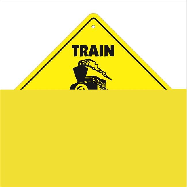 To Trains Arrow Vintage Style Train Sign Model Railroad/Hobby Room Wall Decor 