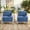 2PCS-Lounge Chairs, variant on Opohoro Outdoor Lounge Chairs Set of 2, With 10" Cushions And Powder Coated Steel Frame for Garden Backyard, Blue