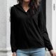 thumbnail image 4 of Camisa de manga larga de Color sólido informal a la moda para mujer, chaqueta, blusa, cárdigan con botones, camisa de manga larga, Tops Pompotops  FGAJ20773, 4 of 5