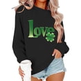 thumbnail image 6 of St Patricks Day Outfits for Women Cute Crewneck Sweatshirt Graphic Heart Shamrock Shirt Long Sleeve Casual Pullover Tops, 6 of 6