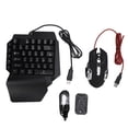 thumbnail image 2 of Gaming Keyboard and Mouse Combo, 3 in 1 Design  Direct Connection 5V 2000mA Output One Handed Half Keyboard Mouse Latency Free  for Dormitory, 2 of 7